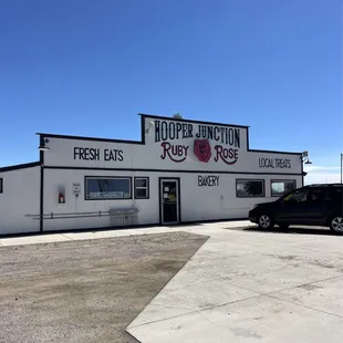 the front of the restaurant
