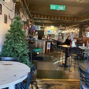 the interior of the restaurant