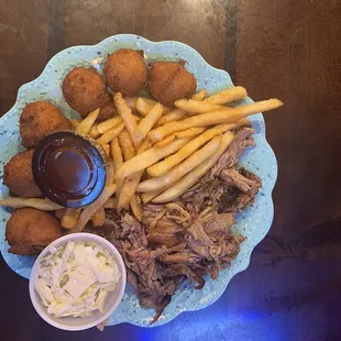 Hush puppies and barbecue- awesome