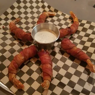 Bacon Wrapped Prawns