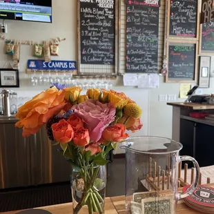 Views from the bar top.