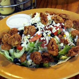 Crispy Popcorn Chicken Salad