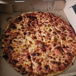 The &quot;green pepper &amp; black olive&quot; pizza I ordered