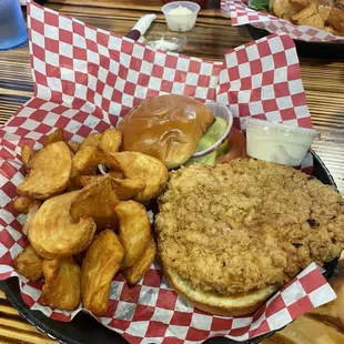 Tenderloin and fries.