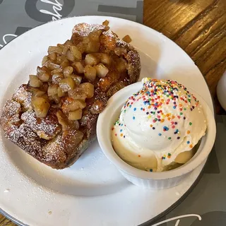 Apple Brioche Pudding