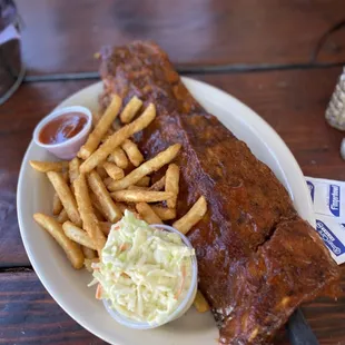 Full baby back ribs ($34.99)