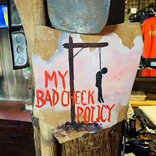 Bad Check Policy