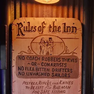 the rules of the inn
