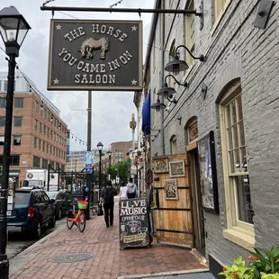 people walking down the street