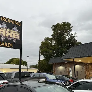 a parking lot full of cars