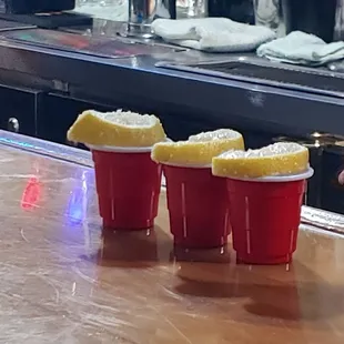 Serving up Lemon Drop Shots