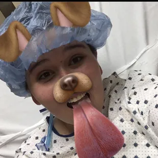 In 2016, when I was getting my port removed!