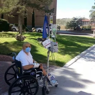 In 2013, when I was able to go outside for the first time in 4 months!