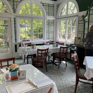 The dining room where we ate our lunch...so calming and relaxing!