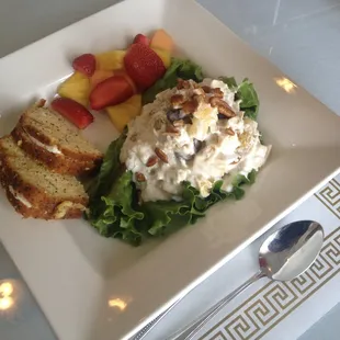 The Hostess House Chicken Salad with Poppy Seed Bread is famous