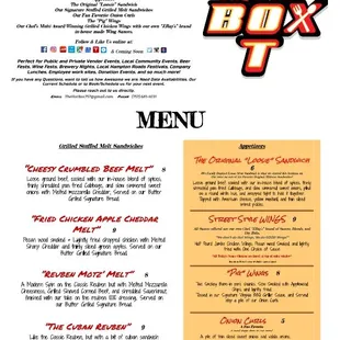 the menu