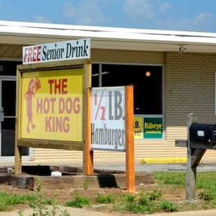 the front of the building