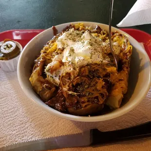 Stuffed BBQ potato!! Delicious EVERY time!!