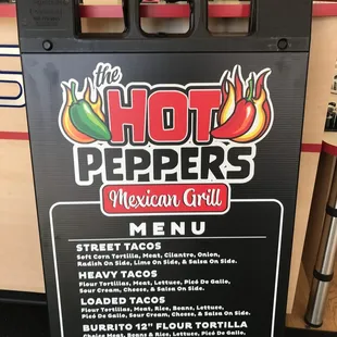 the menu