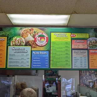 Menu circa November 2022
