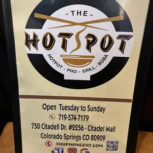 Menu pic
