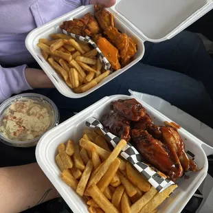 2 bone in combo&apos;s with a side of potato salad