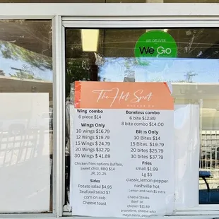 the open sign in the window