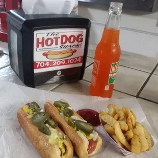 two plus fries and a nehi...