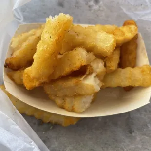 Crispy fries.