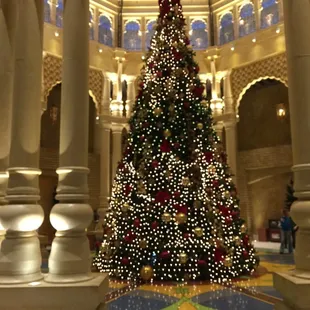 Big Christmas tree in the lobby