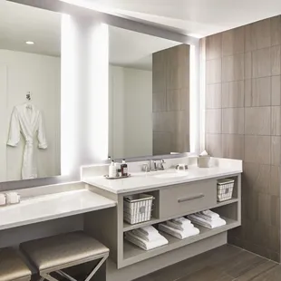 The Supreme Suite overlooks a private courtyard and features a luxurious living area and spacious bathroom.