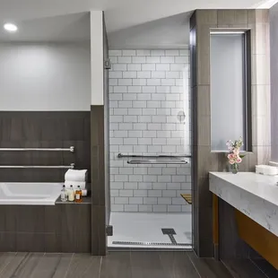 At an expansive 750 square feet, our luxury suite includes a separate living room and dining area with wet bar.