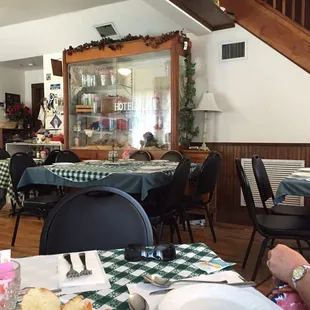 Inside shot of the Hotel Tea Room from my seat