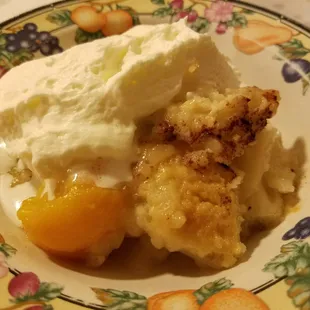 Peach cobbler