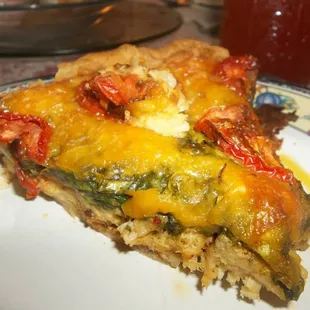 Chicken Spinach Quiche