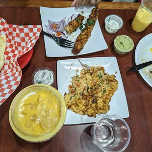 a person eating a meal