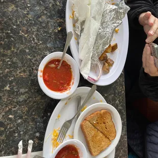 Finished our delicious breakfast!