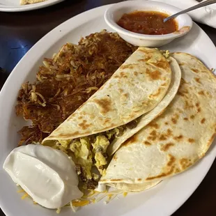 Best Breakfast Taco's with fresh salsas