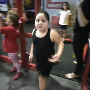 Enjoying our gym