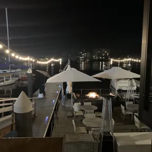 Outside Dining Available on the Waterfront