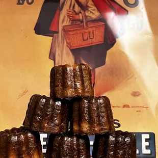 Plain vanilla canelés