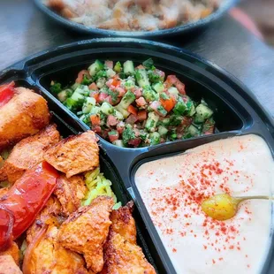 40. 54. Chicken Kabob Platter