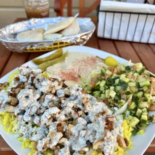 chicken shawarma platter