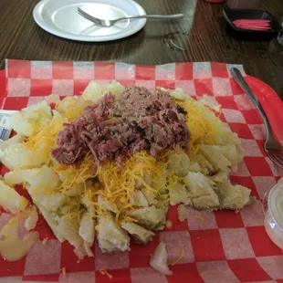 Baked potato with brisket!