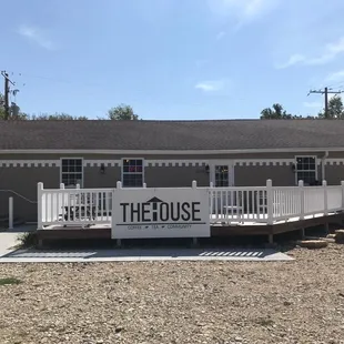 the front of the house