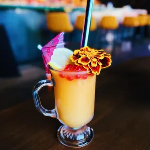 Baby, I'm a Star! slushie. Get slushies for $10 during happy hour, 4-6pm every day