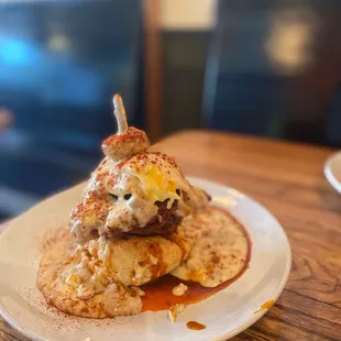 Chicken 'N Biscuit 'N Gravy Stack: Kryptonite Style