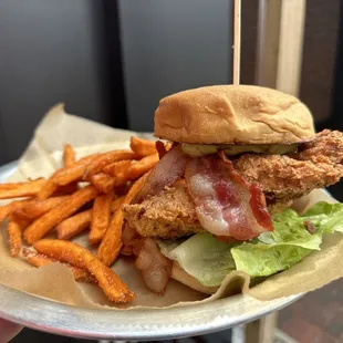 August Sandwich of the Month - The BLTA w/ Sweet Potato Fries!