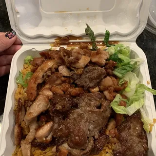 #6 Chicken & Beef Teriyaki