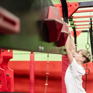 Ninja Warrior Course with 10 lanes of obstacles